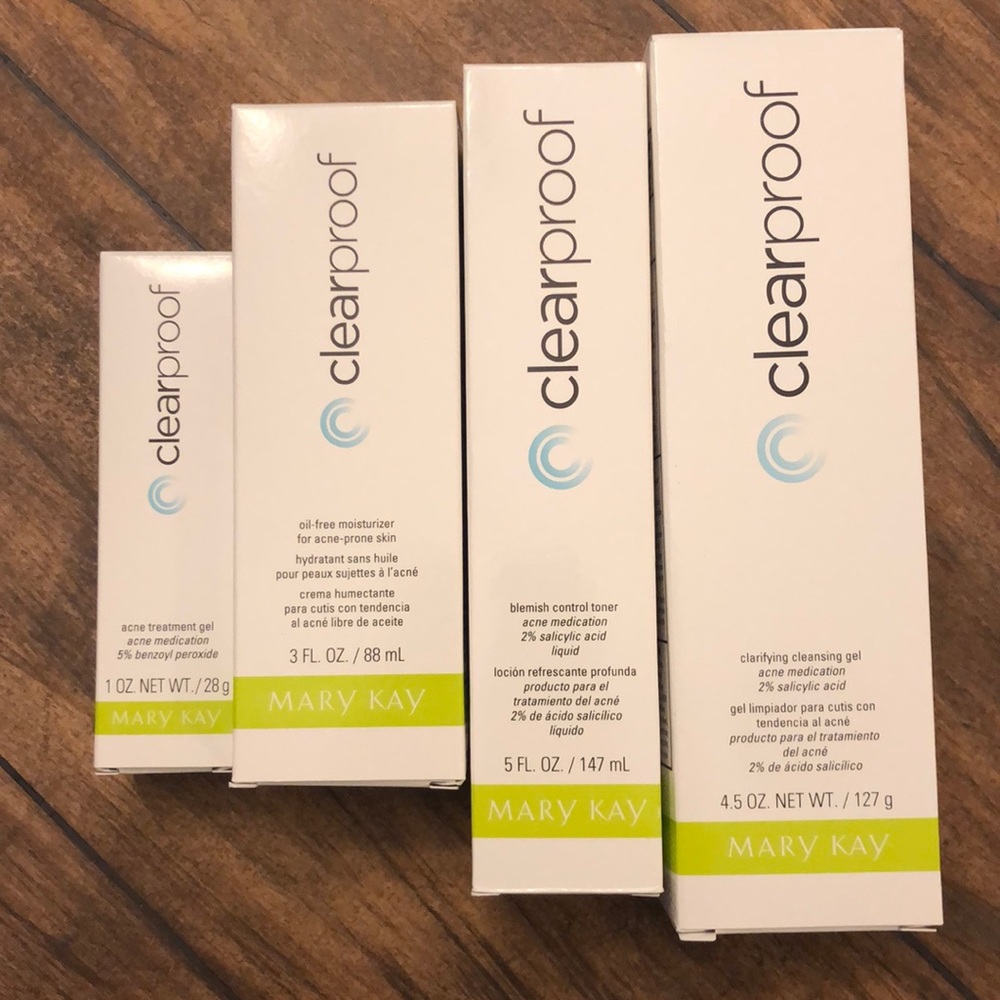 Clear proof acne system